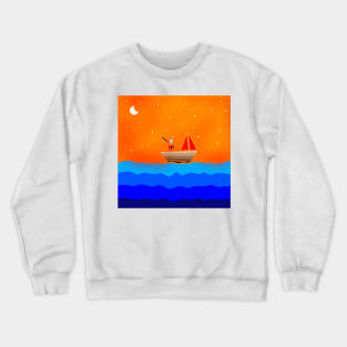 Man in the boat Crewneck Sweatshirt